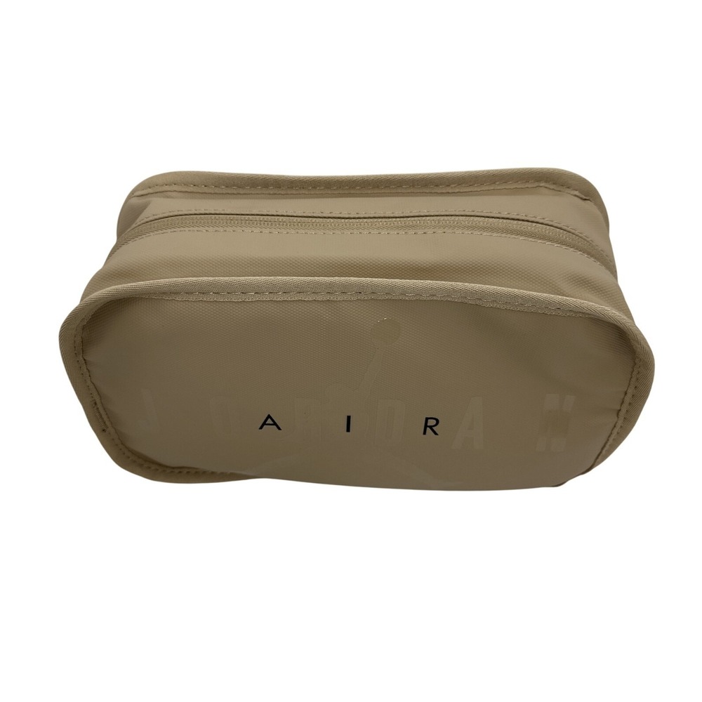 Nike Air Jordan Travel Dopp Kit Clutch Bag Men's Toiletries Jumpman Zipper Sand - Picture 7 of 8